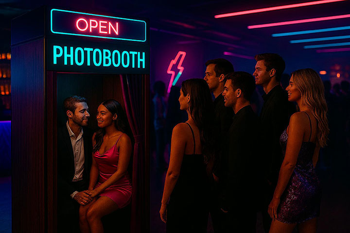 Nightclub Photobooth keeps clients in the Nightclub