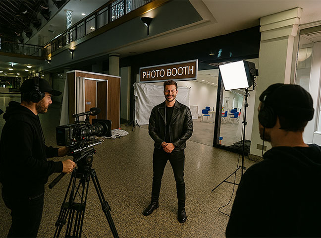 Photobooth hire for Film or Music Production