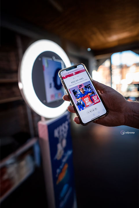 Digital Content Creation by using the Odyssey Marketing Photobooth