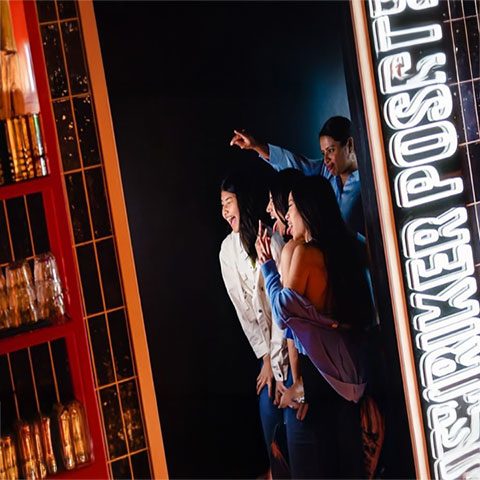 Permanent Photobooth Installation in a Nightclub environment