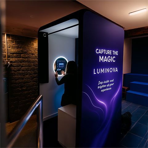 Permanent Photobooth Installation in a Nightclub environment